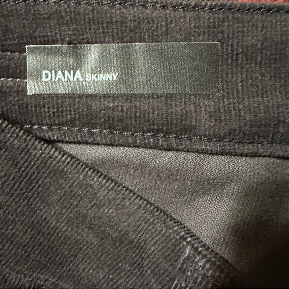 Kut from the Kloth Diana Skinny black corduroy pants size 2 - Picture 4 of 5